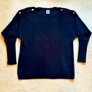 Anne Klein NWOT Black Dolman Sleeve Sweater.  Size Medium.